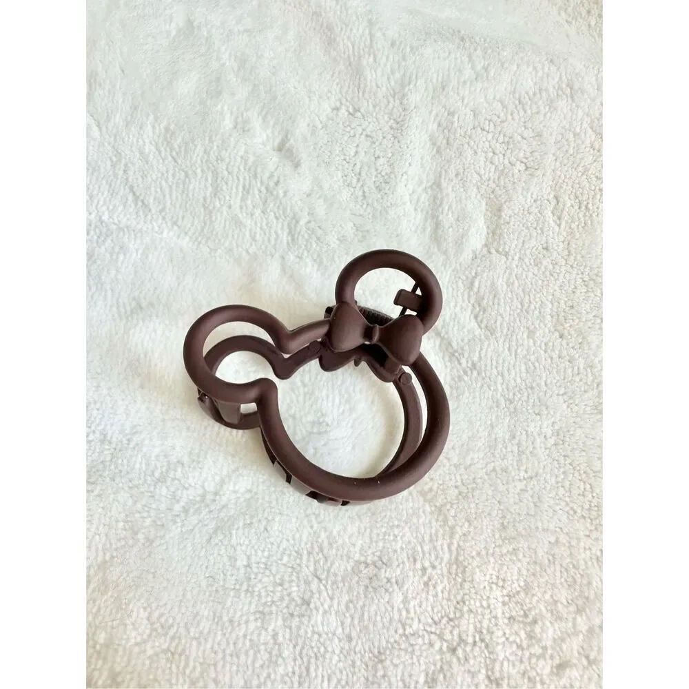 Brown adorable Minnie mouse hair claw
